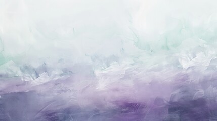 Mint and Lavender Zen Brushstroke Wallpaper