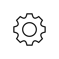 setting Icon vector isolated on white background. setting vector icon. Cog settings Icon Symbol. Gear