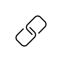 External link symbol icon vector. Link icon isolated on white background. Link vector icon. Hyperlink chain symbol