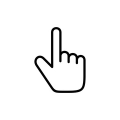 Hand click icon vector isolated on white background. pointer icon vector. hand cursor icon vector
