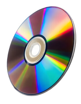 cd isolated on white background with clipping path, for printing and web page design, sticker, png transparent 