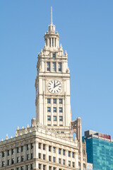 Architecture and details of the diverse buildings in downtown Chicago.