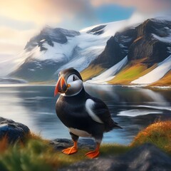 atlantic puffin on country generative ai