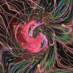 Abstract coloring background of the gradient with visual wave and lighting effects, good for your project design