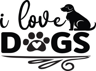 dog svg Art & Illustration, dog lovers tshirt design vector illustration