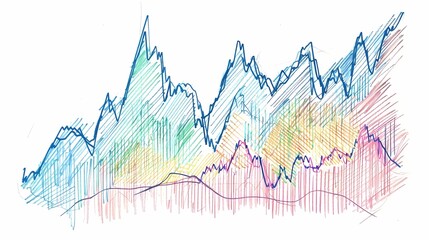 currency exchange chart background image of an exchange trading chart