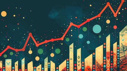 Obraz premium currency exchange chart background image of an exchange trading chart