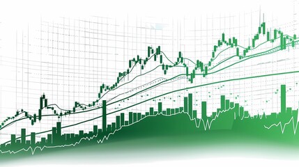 currency exchange chart background image of an exchange trading chart