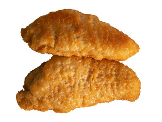 Crispy chicken on transparent background