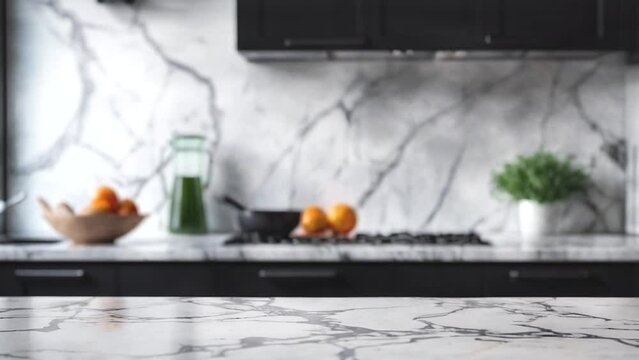 Present your products in a contemporary kitchen setting, featuring dynamic natural light, an elegant marble table, and chic plant arrangements, all captured in exquisite 4k resolution.
