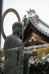 Japan, a budda statue in Kyoto