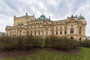 Fototapeta na wymiar Building of Juliusz Slowacki Theatre in Krakow