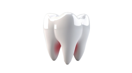 white tooth isolated 
