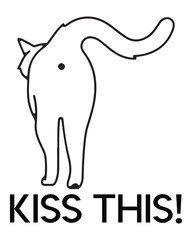Kiss This Cat Funny Tshirt Mug Poste Ideas for Men Women