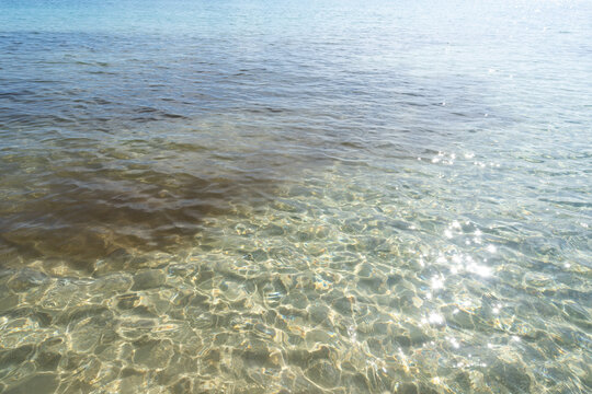 Surface of the sea in sunny weather. High quality photo