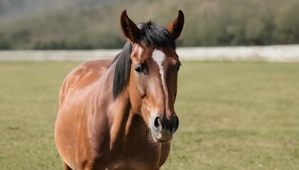 A Horse With Its Ears Flattened Back Angry Upscaled