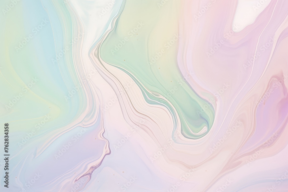 Poster swirls of soft pastel colors dance gracefully across the canvas, creating a harmonious and tranquil 