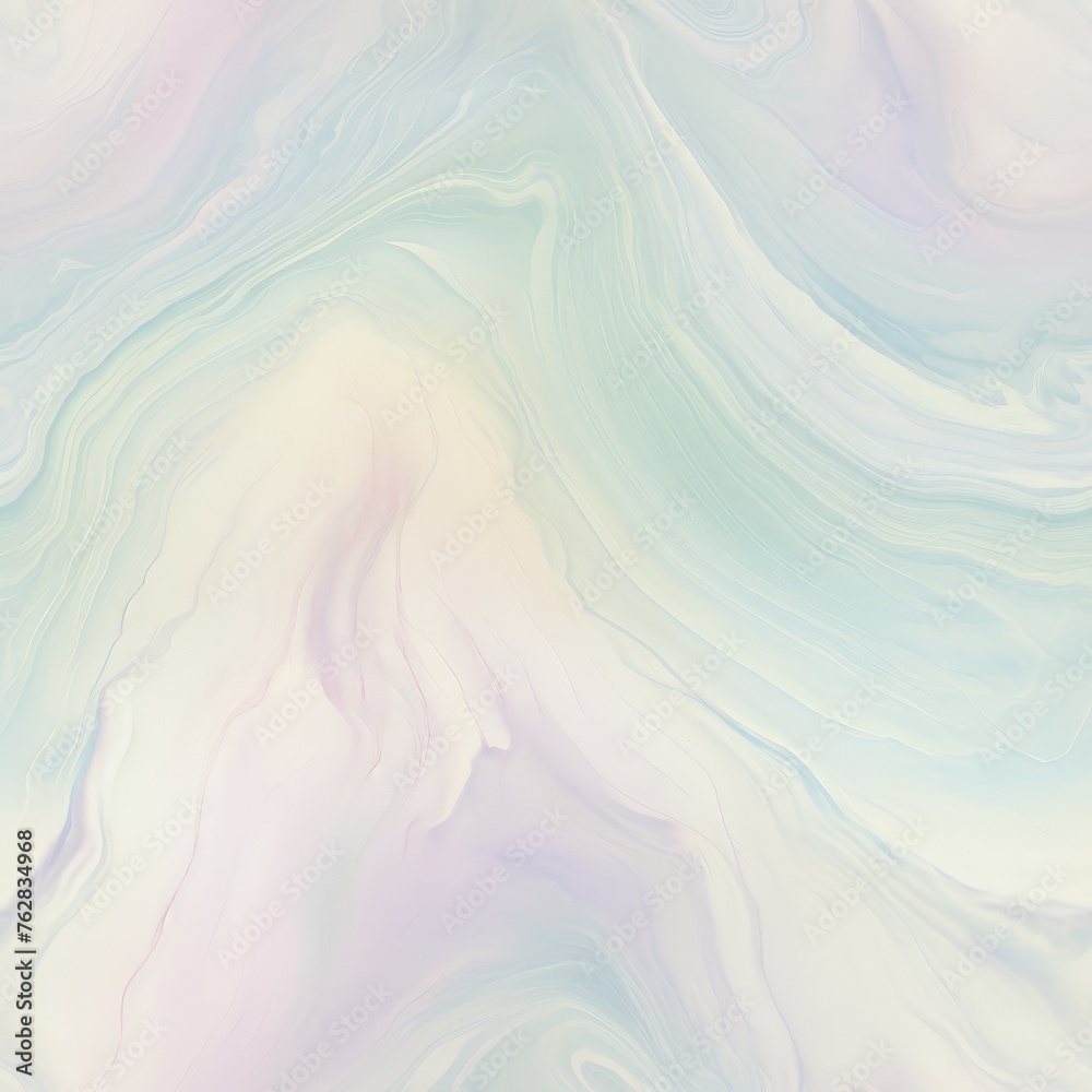 Poster delicate swirls of pastel colors dance gracefully on a canvas of white, creating a serene and harmon