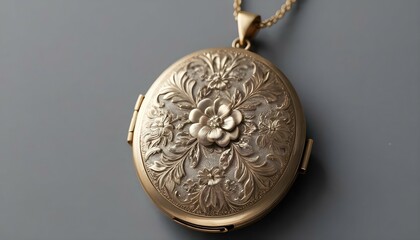 A Vintage Inspired Locket Pendant Engraved With Or Upscaled 2