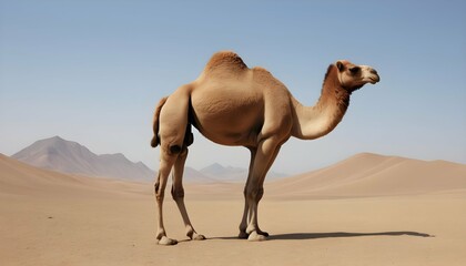 A Camels Hump Serving As A Reservoir Of Fat Upscaled 2 - obrazy, fototapety, plakaty