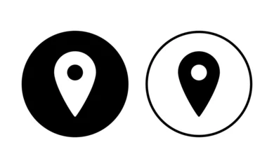 Poster Pin icon set. Location icon vector. destination icon. map pin © AAVAA