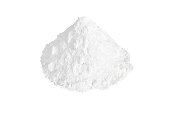 heap of boric acid powder,top view,cutout transparent background,png format