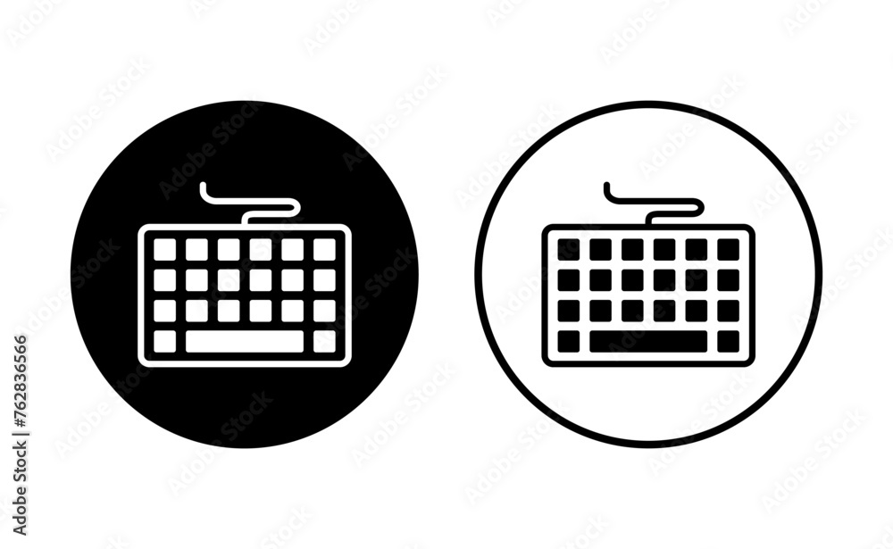 Fototapete keyboard icon set. keyboard vector symbol