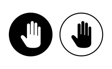 Obraz premium Hand icon set. hand vector icon, palm,click