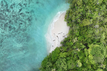 Obraz premium Beach on Mioskon, an island paradise in Raja Ampat, West Papua, Indonesia