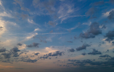 Naklejka na ściany i meble Drone Sunset Sky 1 - NORTH