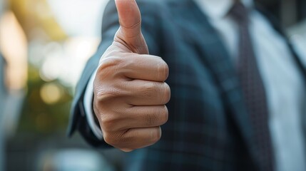 A hand gesture signifying top-tier service quality assurance, reflecting a commitment to 5-star standards, ISO certification, and standardization principles