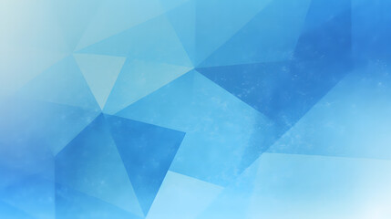 Obraz premium Blue background with geometric shapes and a watercolor texture in a light blue color