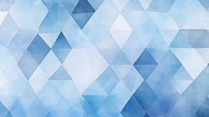 Obraz premium Blue background with geometric shapes and a watercolor texture in a light blue color