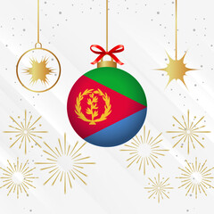 Christmas Ball Ornaments Eritrea Flag Celebration