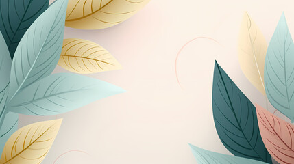 Abstract autumn leaves