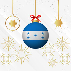 Christmas Ball Ornaments Honduras Flag Celebration