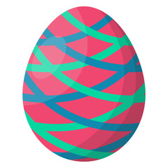 Easter Egg Icon. Easter Day Celebration. Vector Illustration.