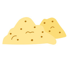 illustration of a pile of sand