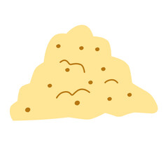 illustration of a pile of sand