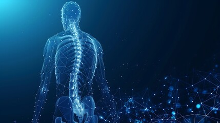  Human back bone Polygonal technology
