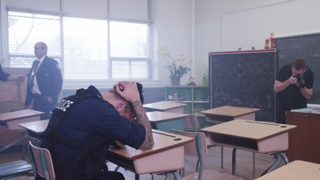 police scene crime in school tragedy