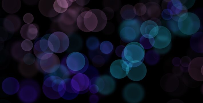 abstract bokeh on black background