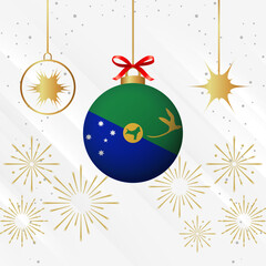 Christmas Ball Ornaments Christmas Island Flag Celebration