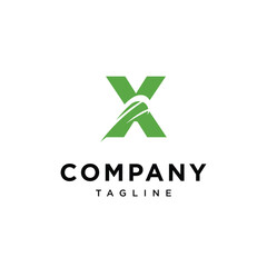 Letter X Tennis Ball Logo icon vector template eps