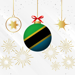 Christmas Ball Ornaments Tanzania Flag Celebration