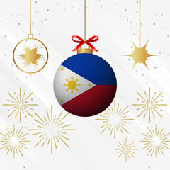 Christmas Ball Ornaments Philippines Flag Celebration