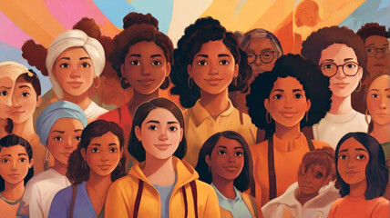 United in diversity - women of every color and culture