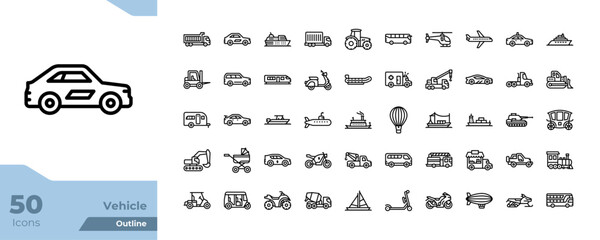 Vehicle Outline Icons