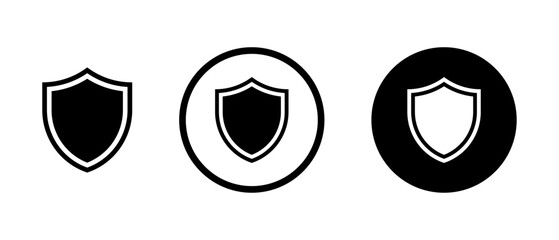 Shield icon set
