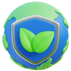 Environmental protection 3D icon